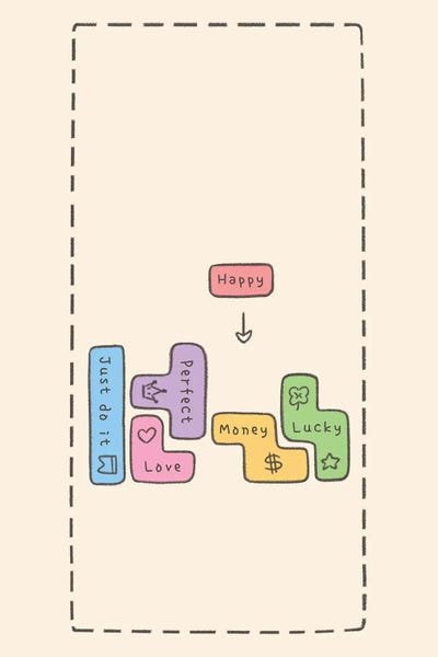 Xuan Thai - Unframed Prints: Happy Life Blocks by Xuan Thai
