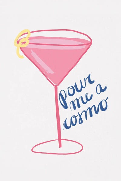 All Greens - Canvas Prints: Pour Me A Cosmo by Athene Fritsch