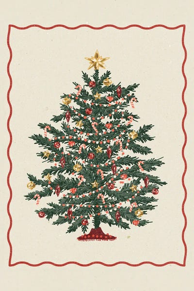 All Greens - Canvas Prints: Christmas Tree by NKTN