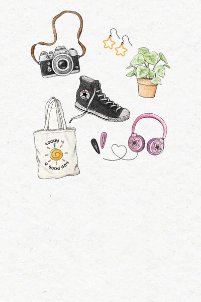 All Greens - Canvas Prints: Girl Personality Style by Xuan Thai