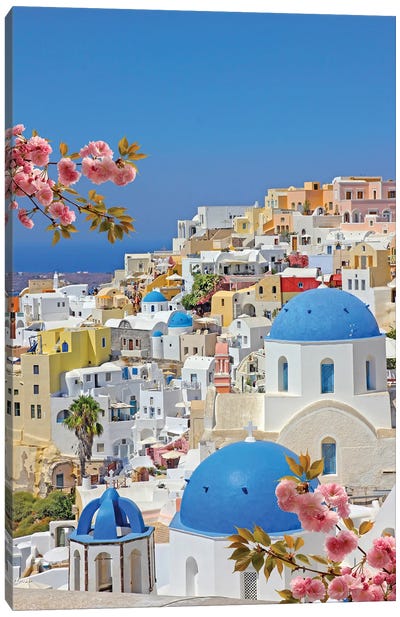 Santorini Greece I Canvas Art Print - Daydream Destinations