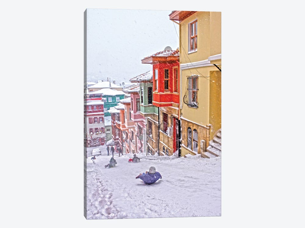 Balat Snow I by Mustafa Tayfun Özcan 1-piece Canvas Art Print
