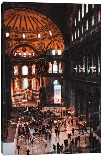 Sultanahmet Hagia Sophia Canvas Art Print - Turkey Art