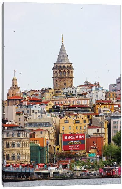 Galata Istanbul Tower Canvas Art Print - Turkey Art