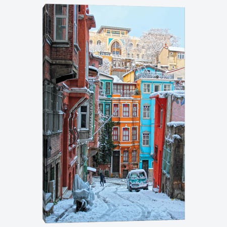 Balat Snow  I Canvas Print #OZC25} by Mustafa Tayfun Özcan Canvas Print