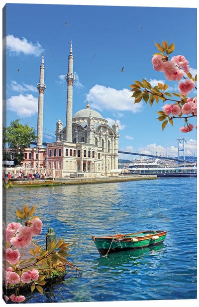 Ortaköy Canvas Art Print - Blue Mosque