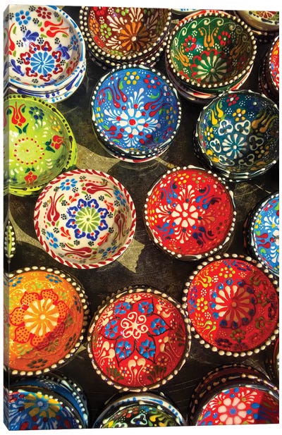 Antalya Ornamental Plates Canvas Art Print - Turkey Art