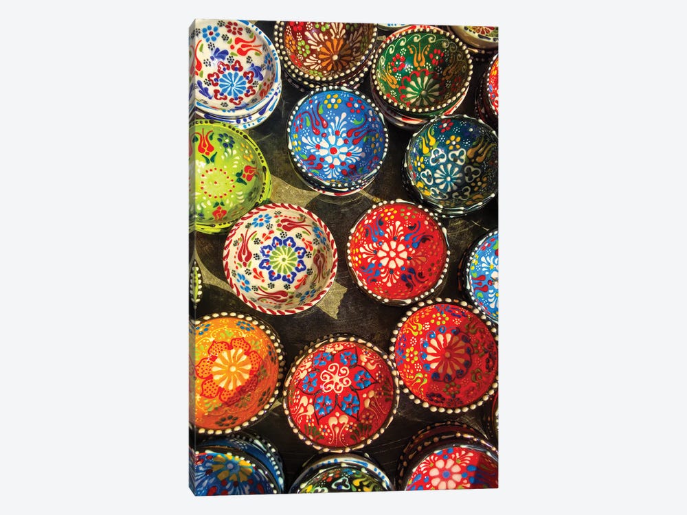 Antalya Ornamental Plates by Mustafa Tayfun Özcan 1-piece Canvas Art Print