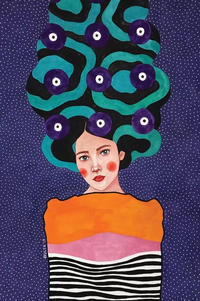 Beneath The Breaking Waves by Hülya Özdemir framed canvas print