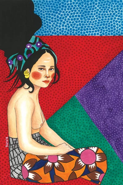 I Get Lost by Hülya Özdemir framed canvas print