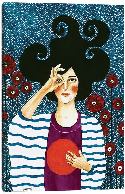 Moment Of Solace Canvas Art Print - Women's Top & Blouse Art