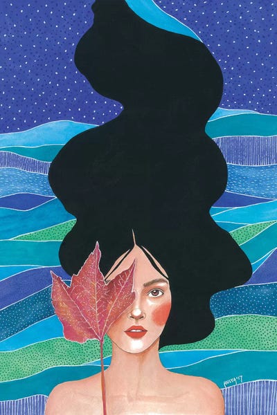 Promises A Beautiful Autumn by Hülya Özdemir framed canvas print