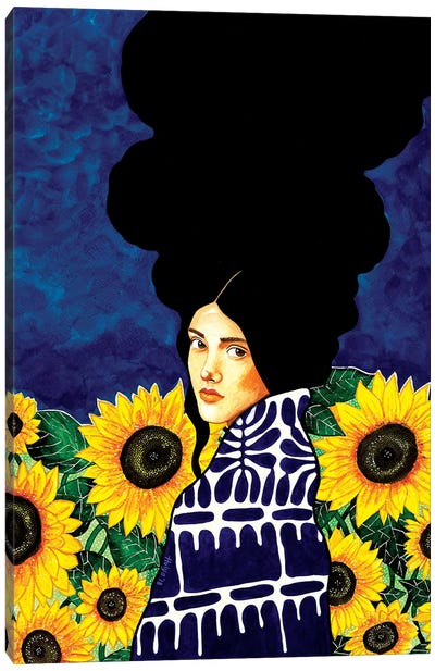 Come Across Canvas Art Print - Sunflower Art
