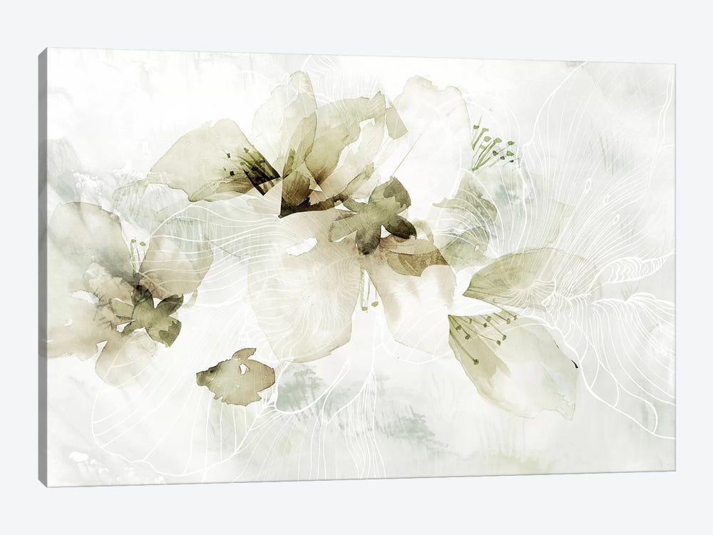 Golden Cherry Blossoms  by Pamela Collabera 1-piece Canvas Print