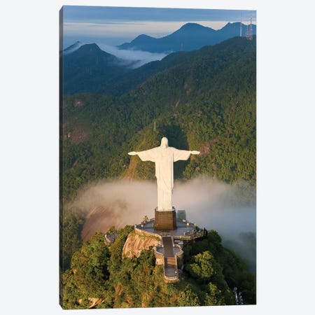 Christ The Redeemer (Cristo Redentor) II, Corcovado Mountain, Rio de Janeiro, Brazil Canvas Print #PAD4} by Peter Adams Canvas Art