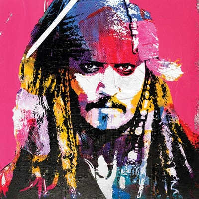 Johnny Depp Art Print by The Pop Art Factory iCanvas