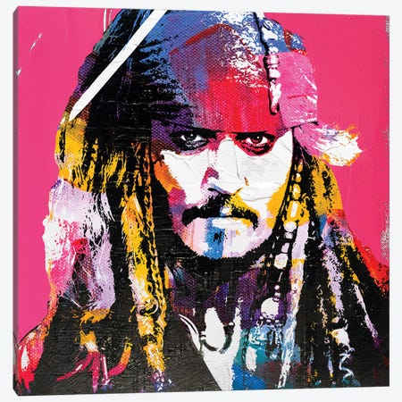 Johnny Depp Canvas Print #PAF103} by The Pop Art Factory Canvas Art Print