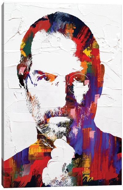 Steve Jobs Canvas Art Print - Inventor & Scientist Art