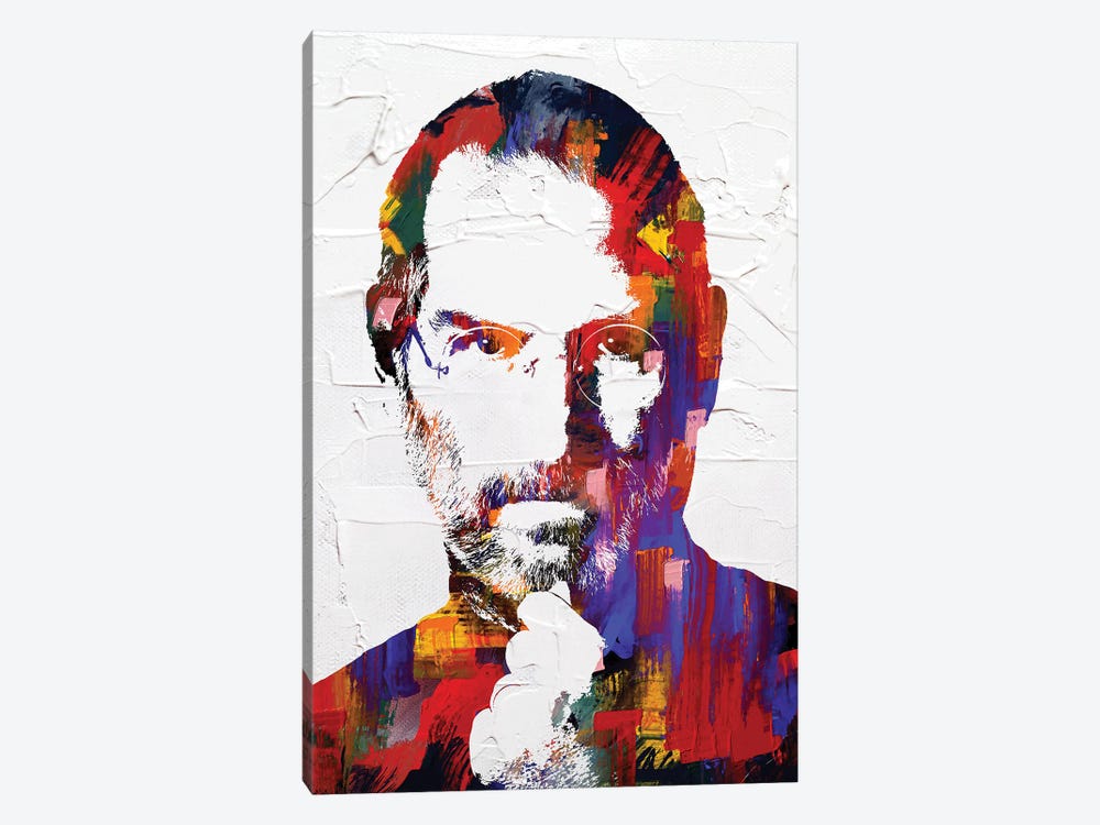 Steve Jobs by The Pop Art Factory 1-piece Canvas Wall Art