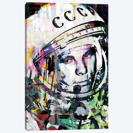 Yuri Gagarin Canvas Print #PAF108} by The Pop Art Factory Art Print