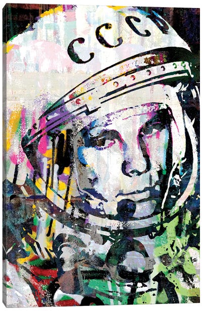Yuri Gagarin Canvas Art Print - The Pop Art Factory