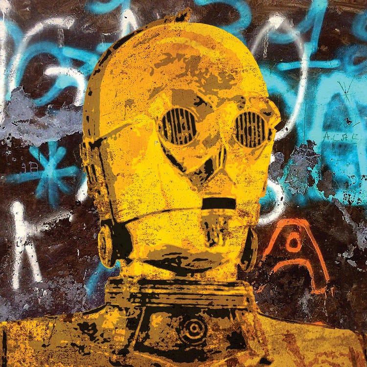 C-3PO by The Pop Art Factory wall art