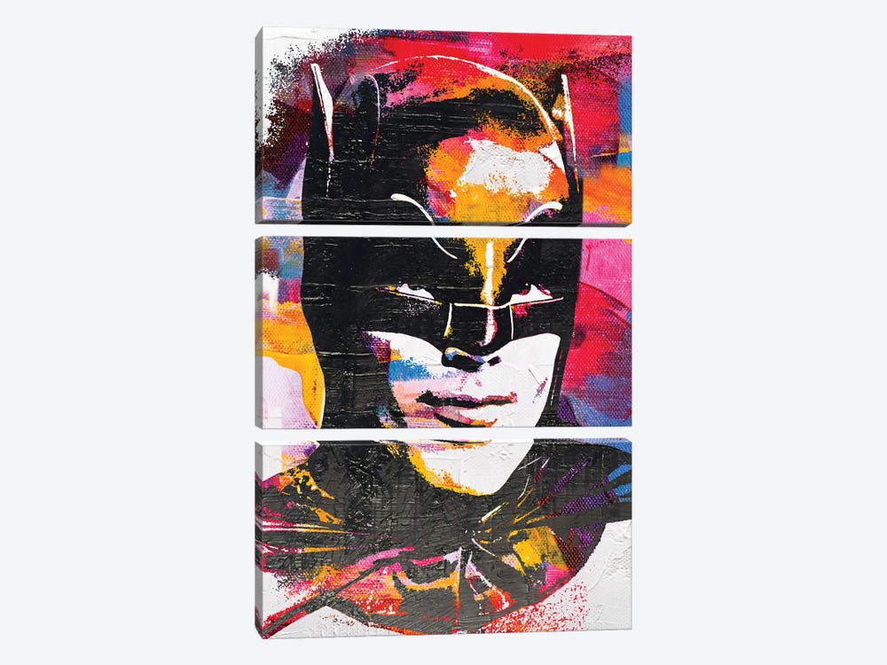 Inspired By Adam West by The Pop Art Factory 3-piece Canvas Art Print