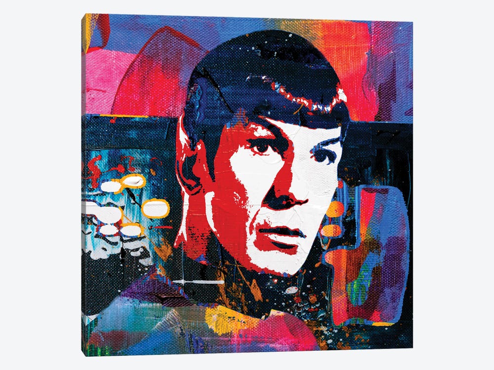Inspired By Leonard Nimoy As Mr. Spock by The Pop Art Factory 1-piece Art Print