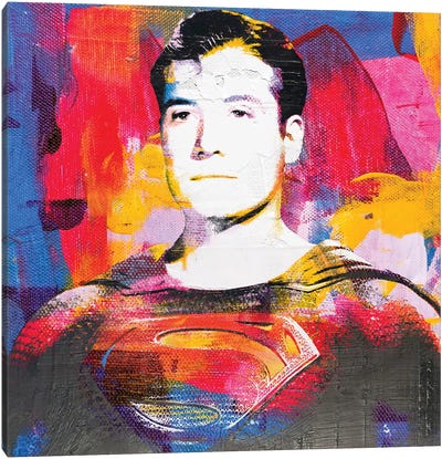 Inspired By George Reeves As Superman Canvas Art Print - Superhero Art