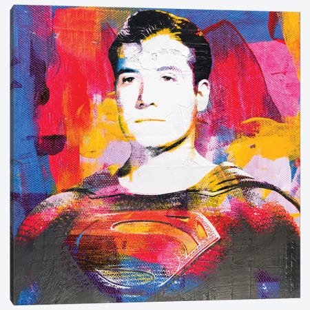 Inspired By George Reeves As Superman Canvas Print #PAF117} by The Pop Art Factory Art Print