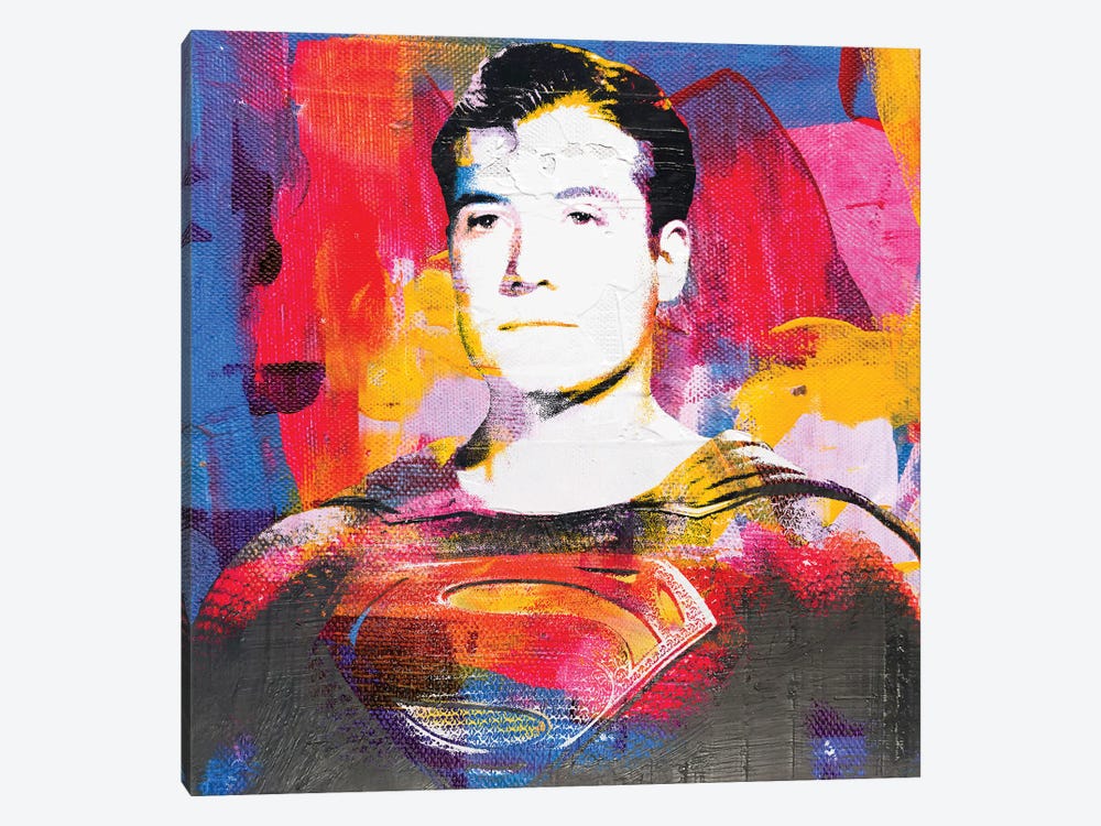 Inspired By George Reeves As Superman by The Pop Art Factory 1-piece Canvas Art Print