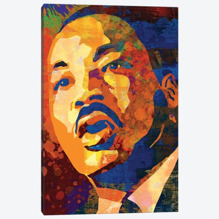 Dr. Martin Luther King Jr. Canvas Print #PAF11} by The Pop Art Factory Canvas Print