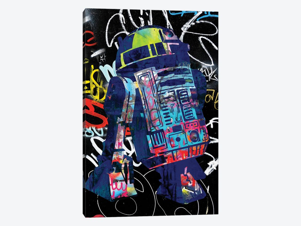 Droid Graffiti by The Pop Art Factory 1-piece Canvas Print