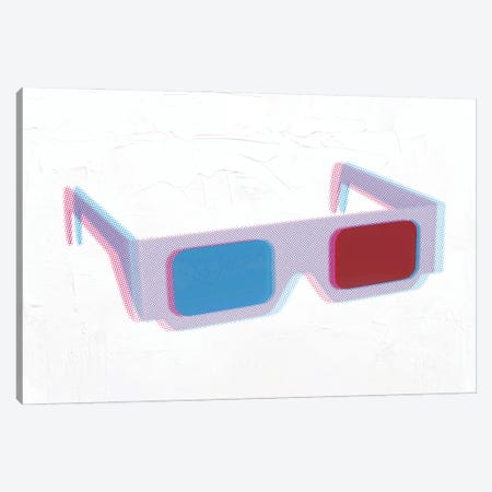 3D Glasses Canvas Print #PAF126} by The Pop Art Factory Canvas Art