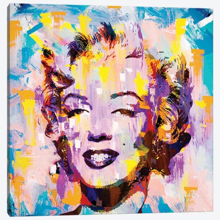 Marilyn Rain Canvas Print #PAF128} by The Pop Art Factory Canvas Art Print