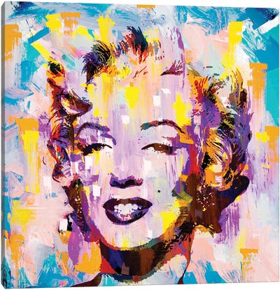 Marilyn Rain Canvas Art Print - The Pop Art Factory