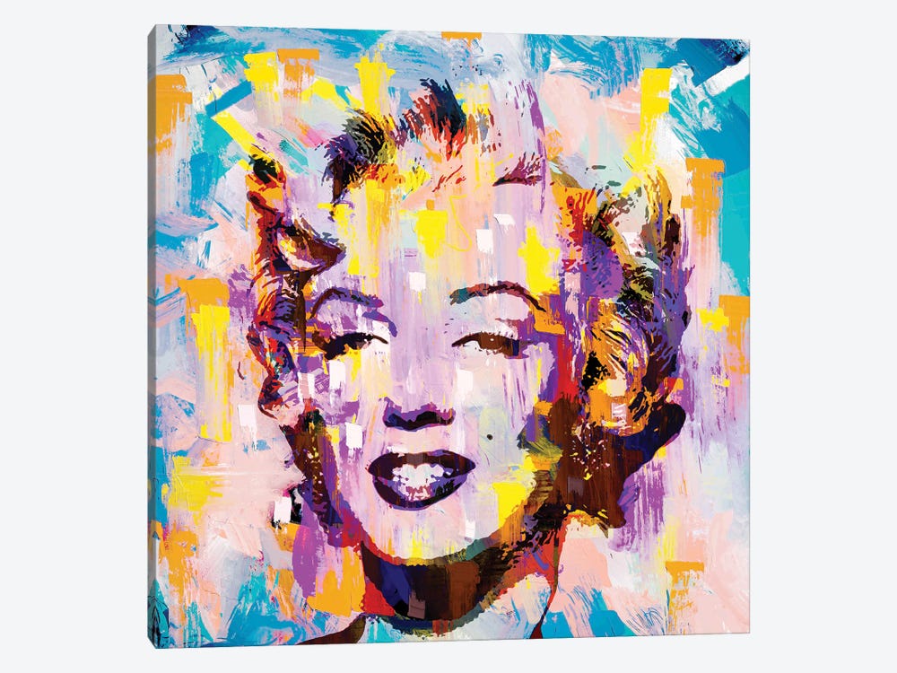 Marilyn Rain by The Pop Art Factory 1-piece Canvas Print