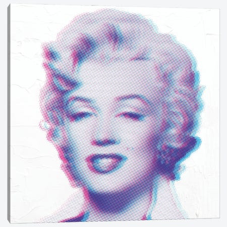 3D Marilyn Canvas Print #PAF129} by The Pop Art Factory Canvas Print