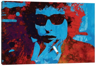 Inspired By Dylan Canvas Art Print - Bob Dylan