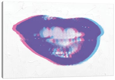 Marilyn Lips 3D Canvas Art Print - Lips Art