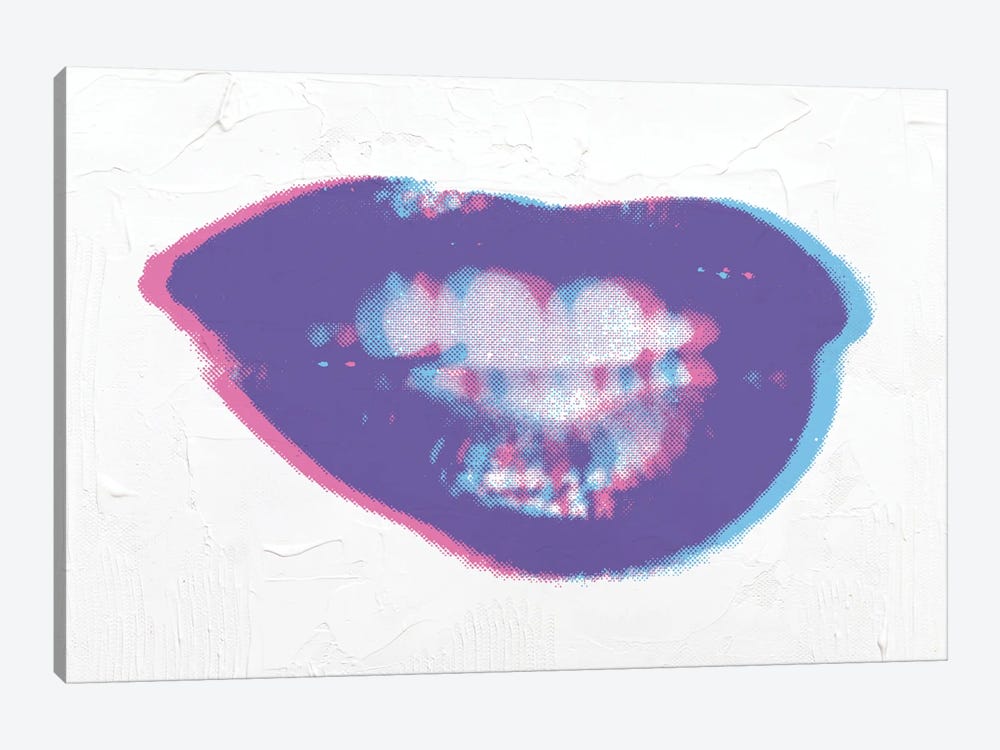 Marilyn Lips 3D by The Pop Art Factory 1-piece Canvas Wall Art