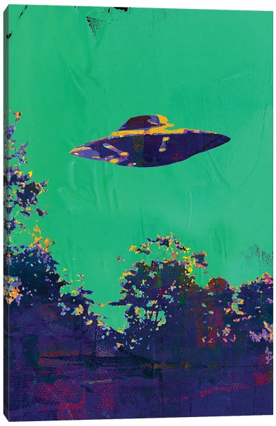 I Want To Believe Canvas Art Print - UFO Art