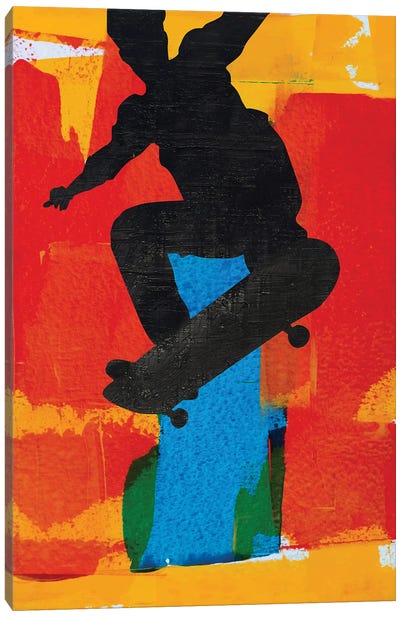 Skateboarder Canvas Art Print - Skateboarding