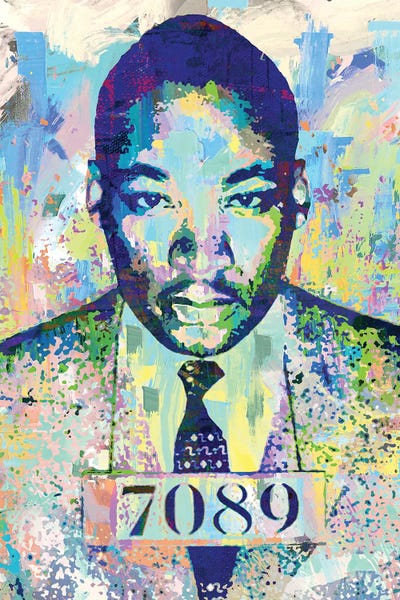 African American Art: Martin Luther King Mug Shot by The Pop Art Factory