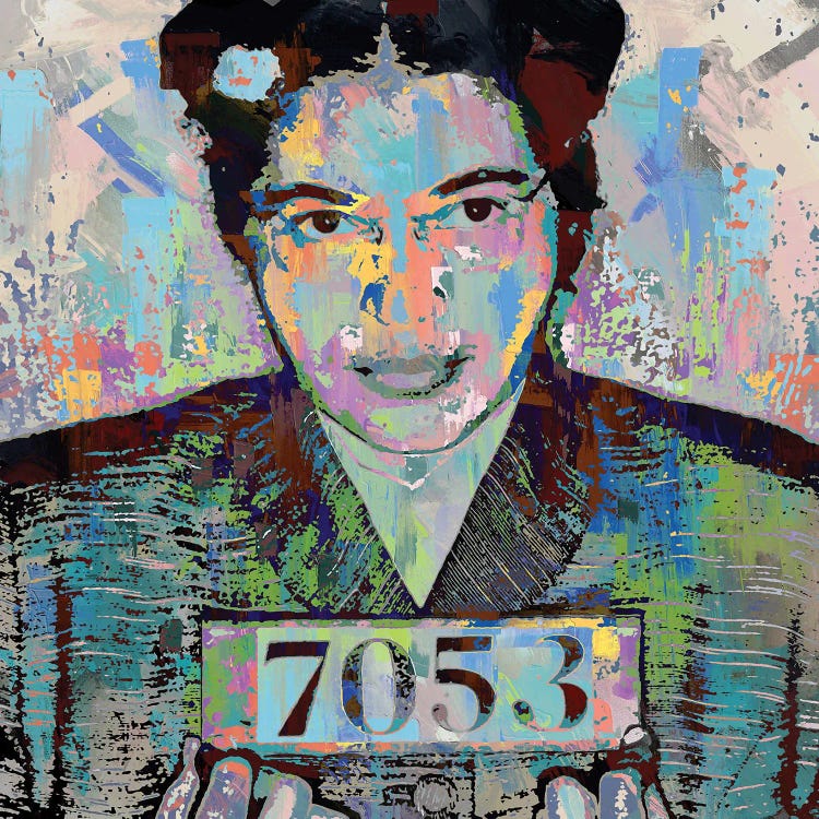 Rosa Parks Mug Shot by The Pop Art Factory wall art