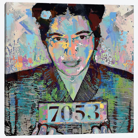 Rosa Parks Mug Shot Canvas Print #PAF148} by The Pop Art Factory Canvas Art Print