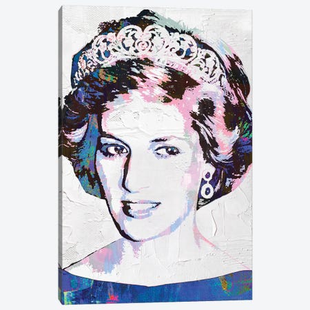 Princess Diana Canvas Print #PAF149} by The Pop Art Factory Art Print