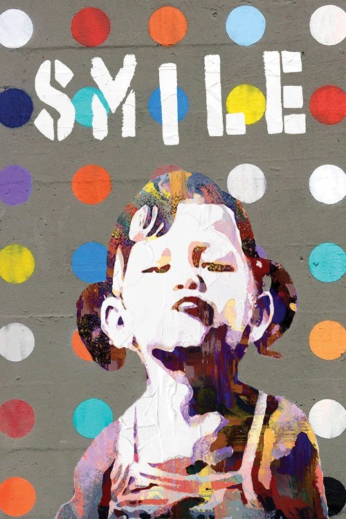 Smile Girl (Homage To Banksy)