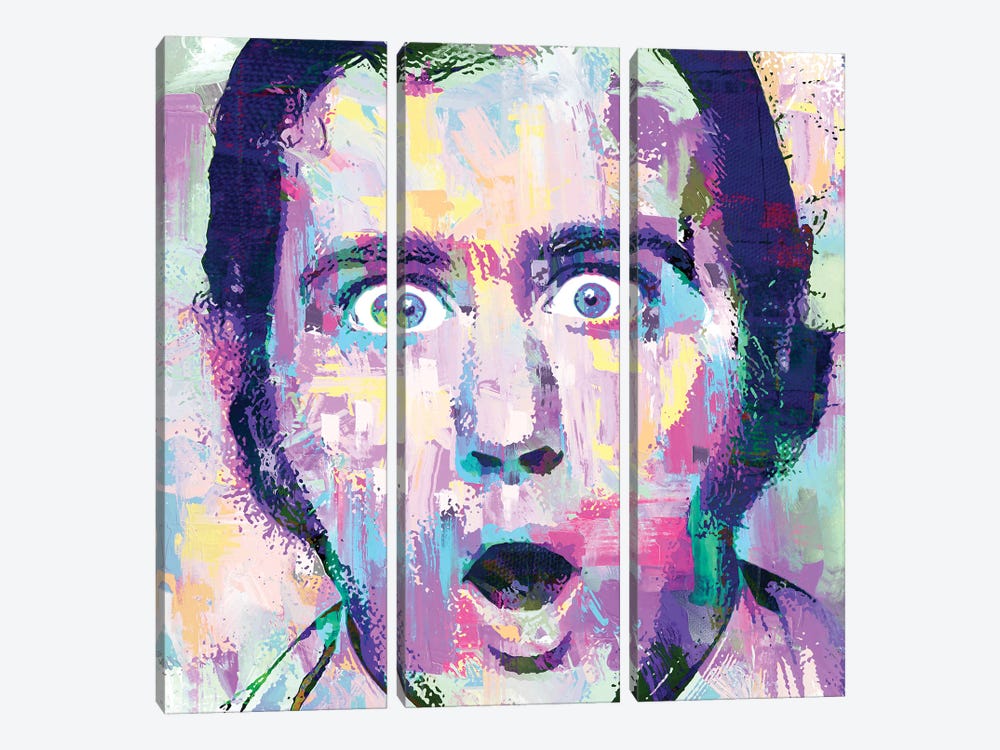 Comedian Kaufman by The Pop Art Factory 3-piece Canvas Wall Art