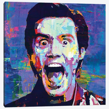 Comedian Carrey Canvas Print #PAF157} by The Pop Art Factory Canvas Art Print